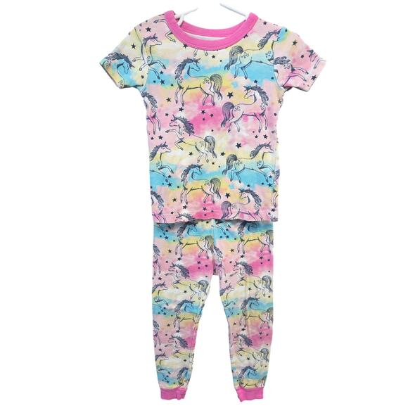 5/$15 Rainbow Unicorn Pajamas - Member's Mark - 3T - Picture 1 of 3